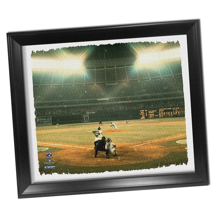 Hank Aaron 715 Framed Stretched 22x26 Canvas