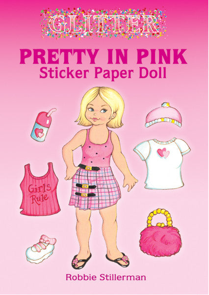 Pretty In Pink Sticker Paper Doll Book