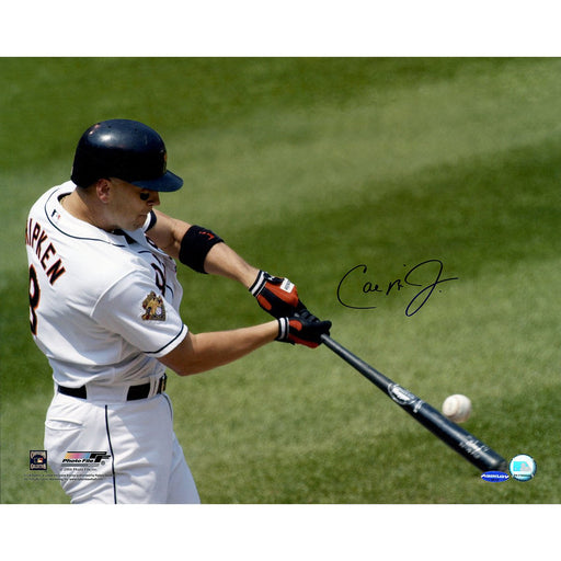 Cal Ripken Jr Signed Bat on ball - daylight 16x20 Photo (Ironclad Holo)