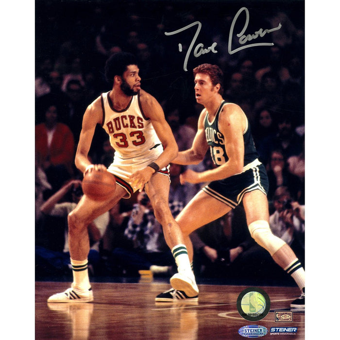 Dave Cowens Post up vs. Bucks Signed 8x10 Photo