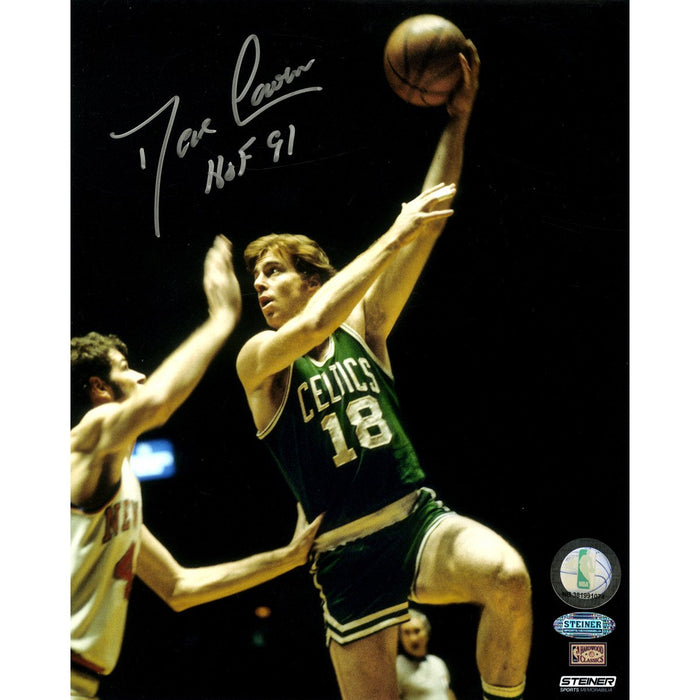 Dave Cowens Vs Knicks Ali- Hoop 8x10 Photo w HOF 91Insc.