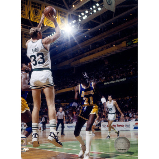 Larry Bird Jump Shot vs Lakers 8x10 Photo