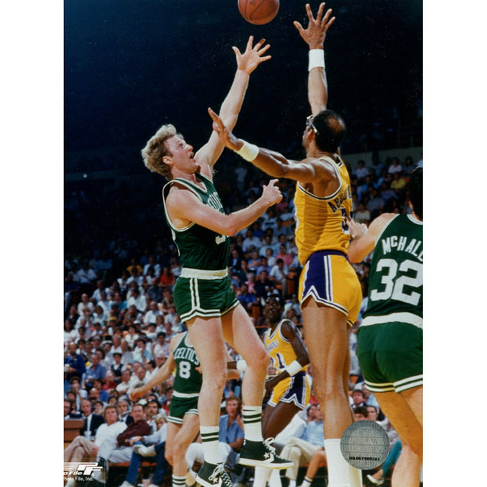 Larry Bird Layup over Kareem 8X10 (PF)