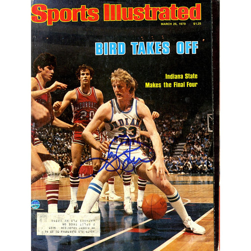 Larry Bird Signed 32679 Sports Illustrated Magazine