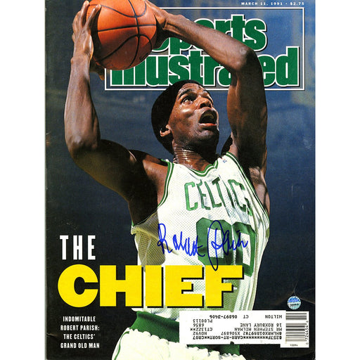 Robert Parish Signed 31191 Sports Illustrated Magazine