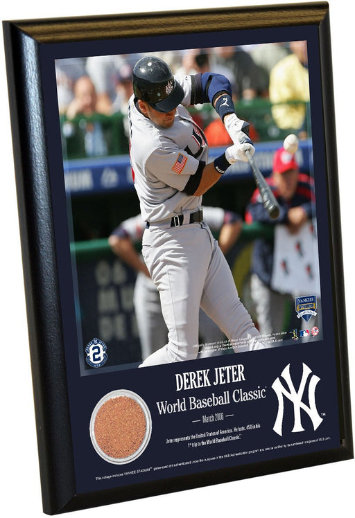 Derek Jeter Moments: WBC 8x10 Dirt Plaque