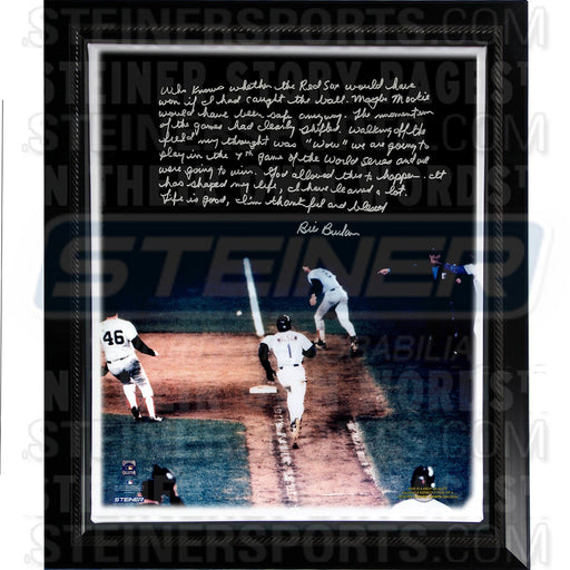 Bill Buckner Facsimile 86 World Series Error Story Stretched Framed 22x26 Story Canvas