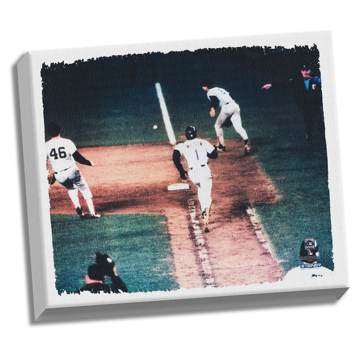 Bill Buckner Mookie Wilson Stretched 22x26 Canvas