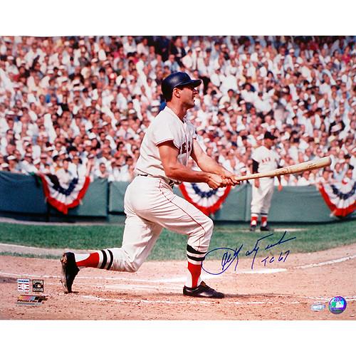 Carl Yastrzemski 1967 WS Swing 16x20 Photo w TC 67 Insc.