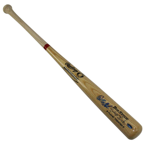 Carlton Fisk Signed Signature Model Flame treated Adirondack Bat (SSM Holo)