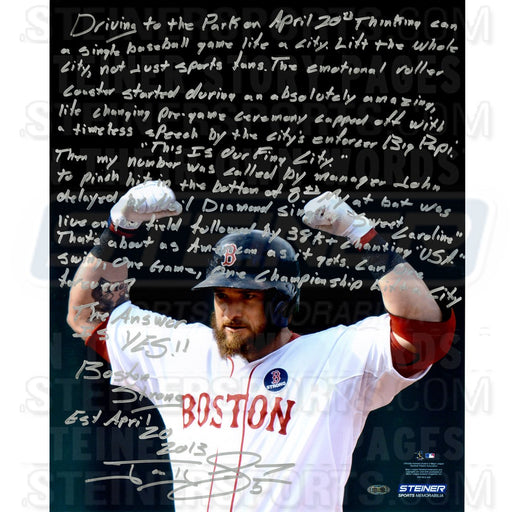 Jonny Gomes Signed 16x20 Story Photo