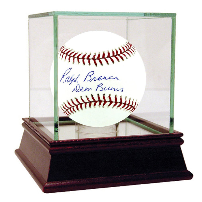 Ralph Branca Signed MLB Baseball w Dem Bums insc