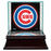 Chicago Cubs Glass Single Baseball Case with Team Logo Background