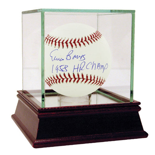 Ernie Banks Signed MLB Baseball w 58 HR Champ Insc