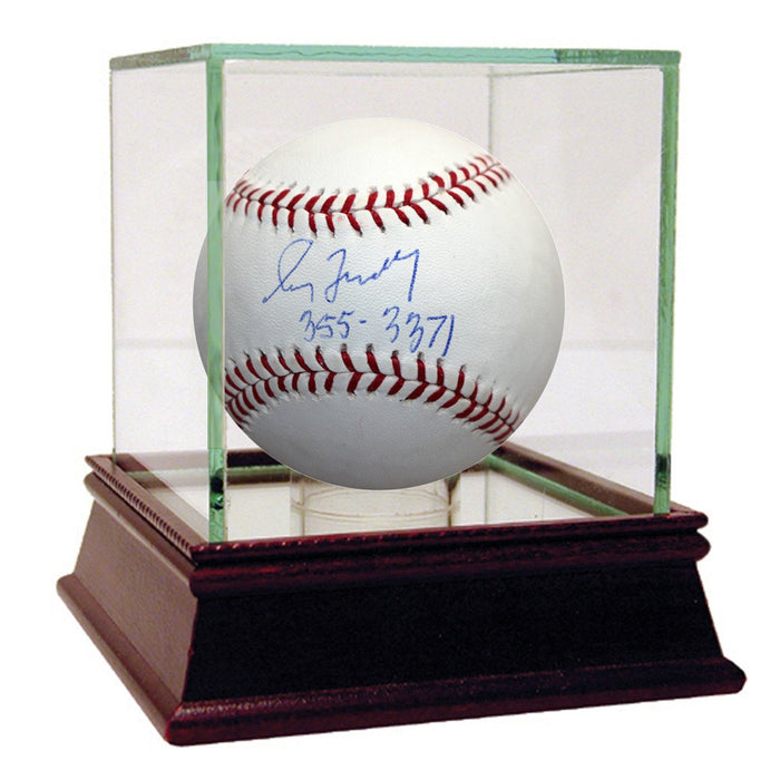 Greg Maddux Signed MLB Baseball Inscribed 355-3371