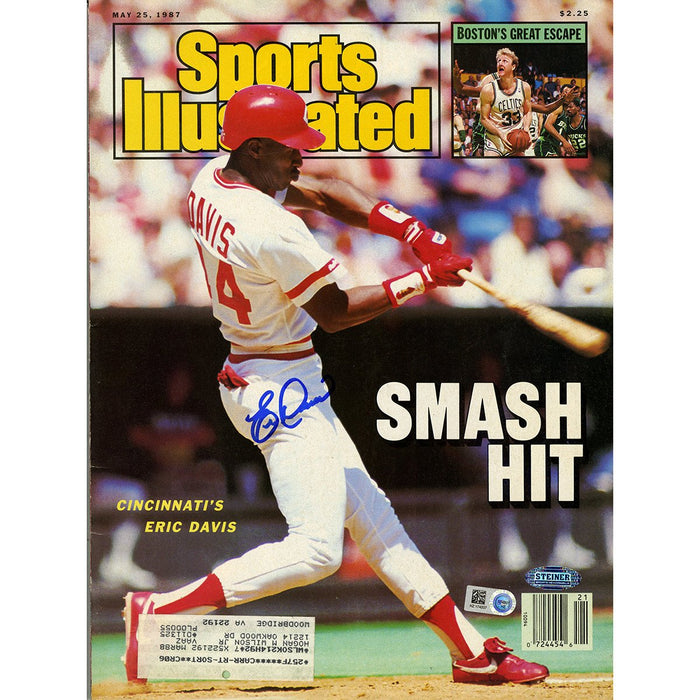 Eric Davis Signed 5251987 Sports Illustrated Magazine (MLB Auth)