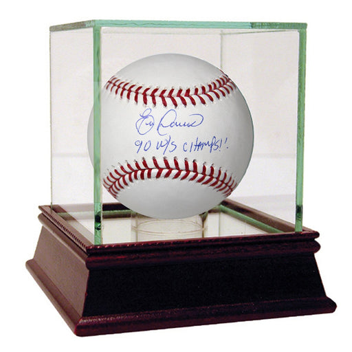 Eric Davis Signed MLB Baseball w 90 ws Champs Insc (MLB Auth)