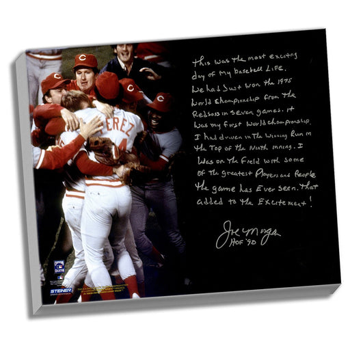 Joe Morgan Facsimile Big Red Machine Stretched 22x26 Story Canvas