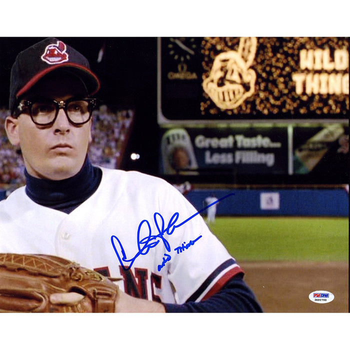 Charlie Sheen Signed Major League Horizontal 11x14 Photo w Wild Thing Insc (PSADNA Holo)