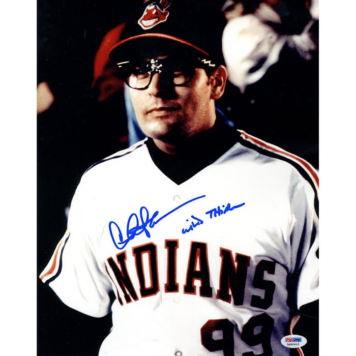 Charlie Sheen Signed Major League Vertical 11x14 Photo w Wild Thing Insc (PSADNA Holo)