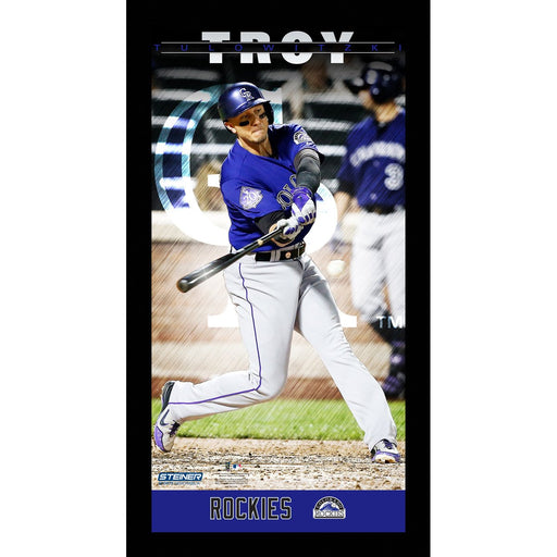 Troy Tulowitzki Colorado Rockies Player Profile Wall Art 9.5x19 Framed Photo