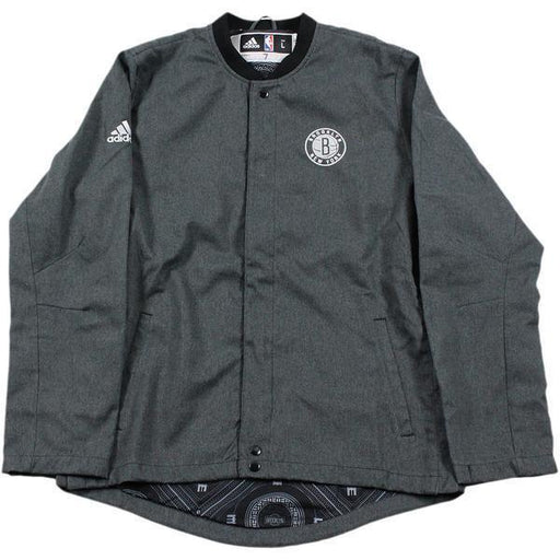 Luis Scola Brooklyn Nets 2016-2017 Game Used #4 Grey Long Sleeve Warmup Jacket (XL)