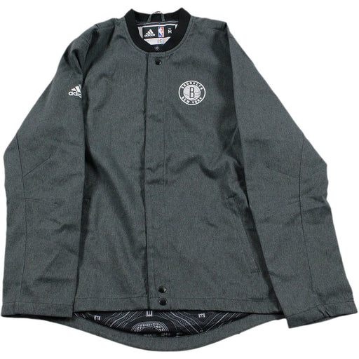 Isaiah Whitehead Brooklyn Nets 2016-2017 Game Used #15 Grey Long Sleeve Warmup Jacket (M)