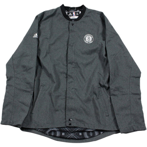 Rondae Hollis-Jefferson Brooklyn Nets 2016-2017 Game Used #24 Grey Long Sleeve Warmup Jacket (XL)