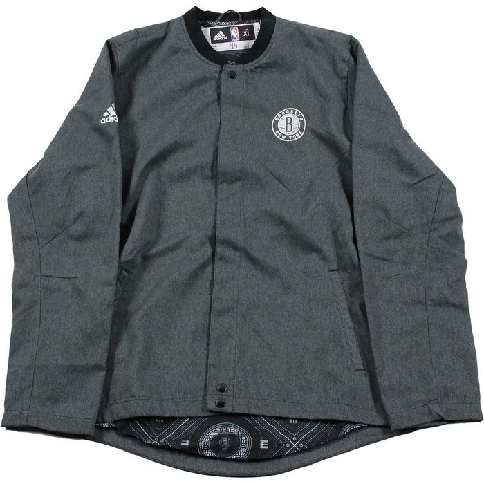 Bojan Bogdanovic Brooklyn Nets 2016-2017 Game Used #44 Grey Long Sleeve Warmup Jacket (XL)