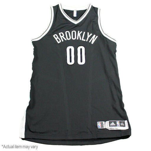 Chris McCullough Brooklyn Nets Opening Night Game Used #1 Black Jersey (10/26/2016 @ Boston) (BKN02515) (L)