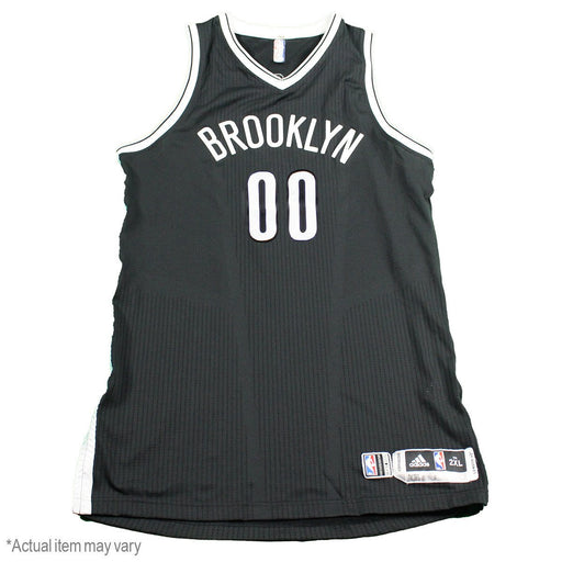 Justin Hamilton Brooklyn Nets Opening Night Game Used #41 Black Jersey (10/26/2016 @ Boston) (BKN01853) (XL)