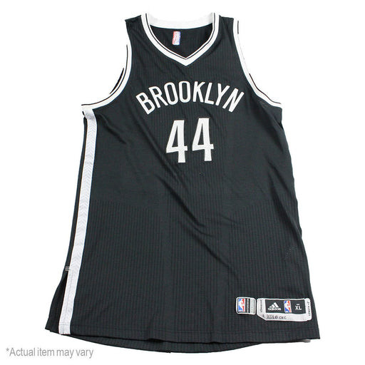 Justin Hamilton Brooklyn Nets Game Used #41 Black Jersey (11/18/2016 @ OKC) (BKN02167) (XL)