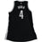 Luis Scola Brooklyn Nets Game Used #4 Black Jersey (11/18/2016 @ OKC) (BKN01973) (2XL)