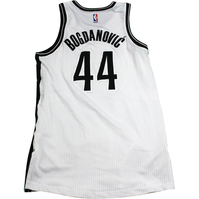 Bojan Bogdanovic Game Used #44 Brooklyn Nets White Jersey(1/2/17 vs. Utah)(BKN02183)(XL)