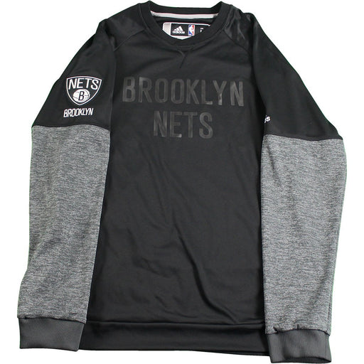 Chris McCullough#1 Brooklyn Nets Game Used Black/Grey Long Sleeve Warmup Shooting Shirt (L)