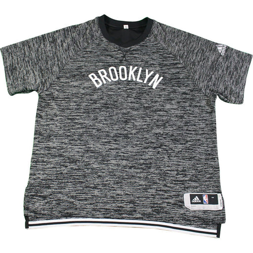 Rondae Hollis-Jefferson #24 Brooklyn Nets Game Used Short Sleeve Grey Shooting Shirt (XL)