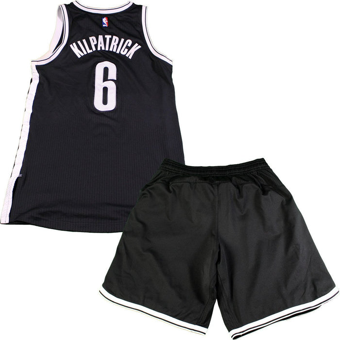 Sean Kilpatrick Brooklyn Nets Game Used #6 Black Jersey & Short Set