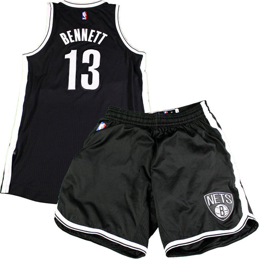 Anthony Bennett Brooklyn Nets Game Used #13 Black Jersey & Short Set