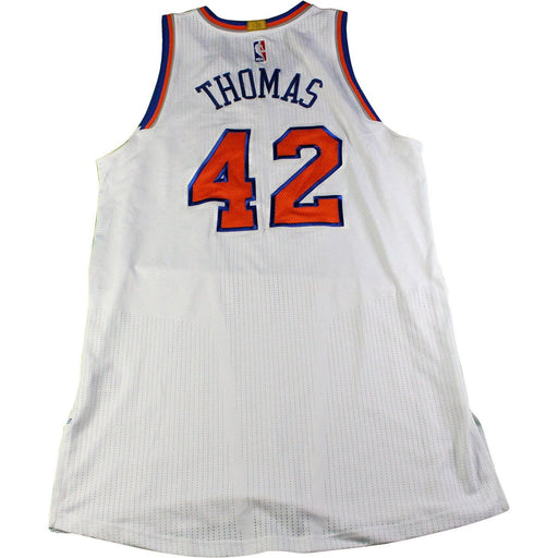 Lance Thomas New York Knicks 2016-17 Game Used #42 White Jersey (2/23/2017 @ Cleveland Cavaliers)(Size 2XL)