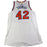 Lance Thomas New York Knicks 2016-17 Game Used #42 White Jersey (3/12/2017 @ Brooklyn Nets)(Size 2XL)