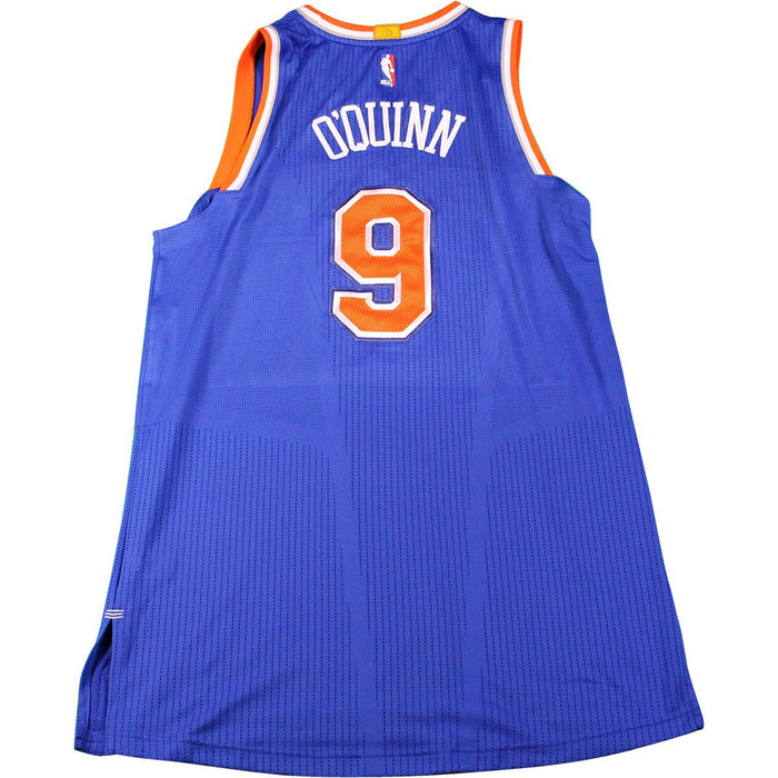 Kyle O'Quinn New York Knicks Game Used #9  Blue Jersey (2/1/17 @ Brooklyn Nets)(2XL)(NKN04724)