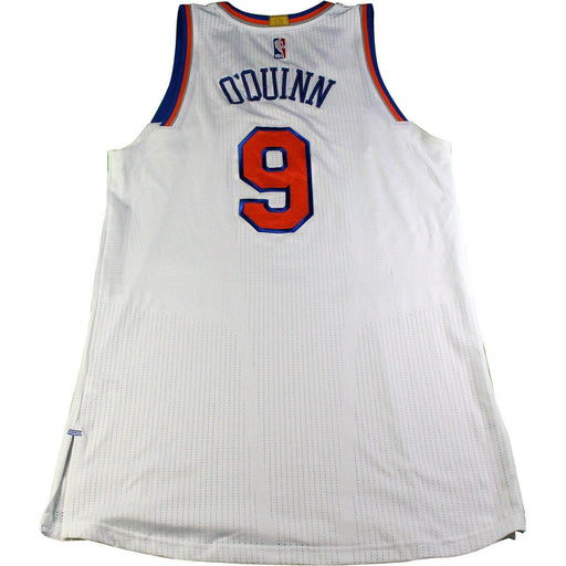 Kyle O'Quinn New York Knicks 2016-17 Game Used #9 White Jersey (3/12/2017 @ Brooklyn Nets)(Size 2XL)