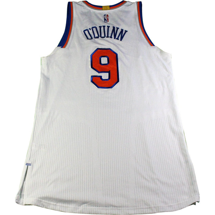 Kyle O'Quinn New York Knicks 2016-17 Game Used #9 White Jersey (2/23/2017 @ Cleveland Cavaliers)(Size 2XL)