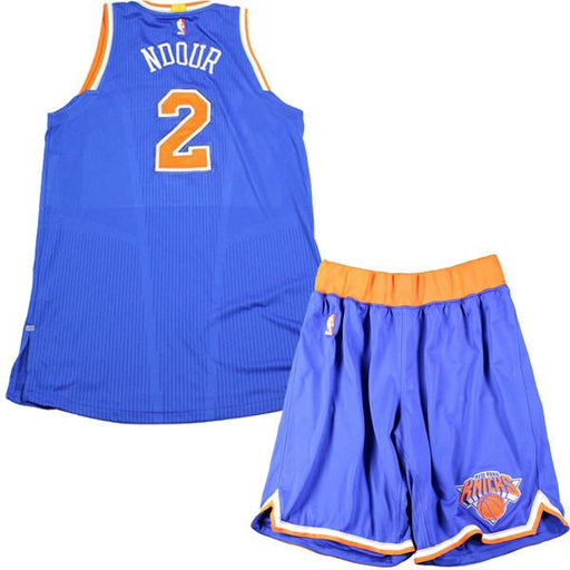 Maurice Daly Ndour New York Knicks 2016-17 Game Used #2 Blue Jersey Set (11/4/2016 @ Chicago Bulls)