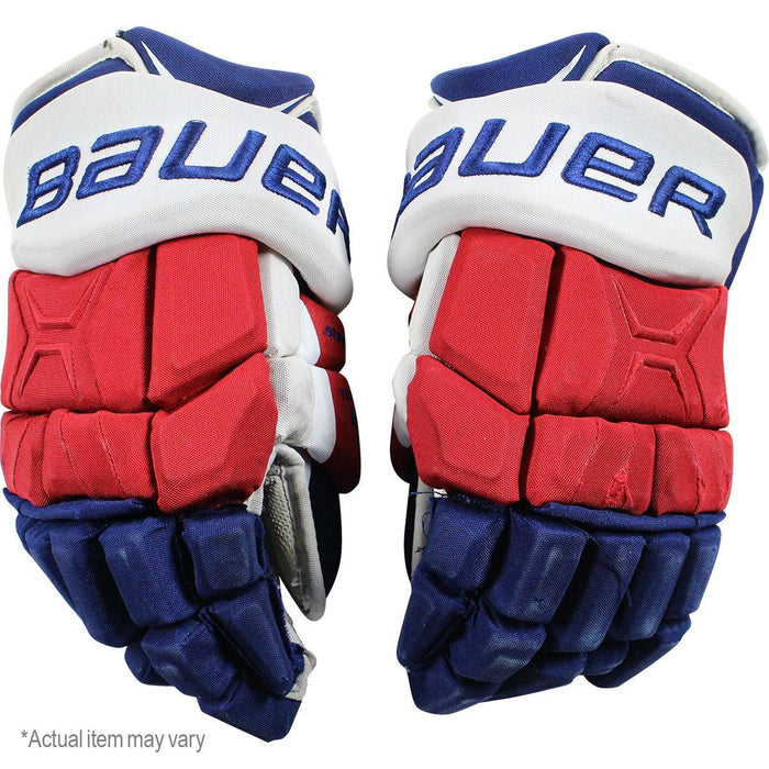 Dan Girardi New York Rangers 2016-17 Season Game Used nbr5 Bauer Gloves