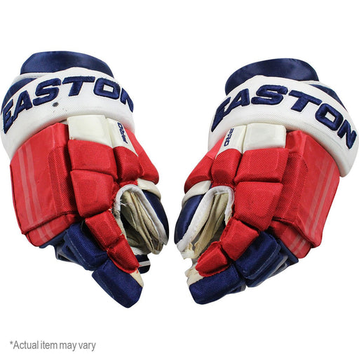 Steve Eminger Gloves - New York Rangers 2013 Game Used #44 Easton Gloves (Pair)