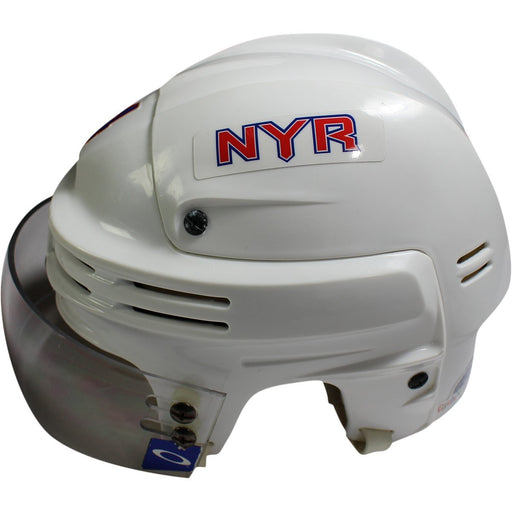 Adam Clendening New York Rangers 2016-2017 Season Game Used #4 White Helmet