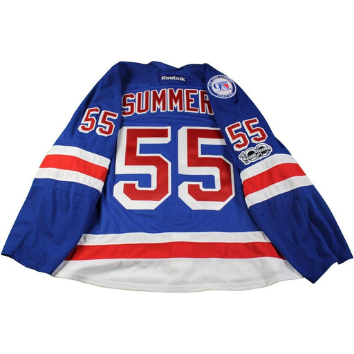 Chris Summers  New York Rangers 2016-2017 #55 Team Issued Blue Call-Up Jersey (58)