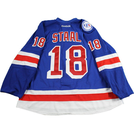 Marc Staal  New York Rangers 2016-2017 Game Used #18 Blue Jersey w/ 90th Anniversary Patch (Set 1 10/17/16- 11/29/16)(Size 58)