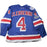 Adam Clendening New York Rangers 2016-2017 Game Issued #4 Blue Jersey w/ 90th / 100th Anniversary Patches (Playoffs Rounds 1 & 2)(56)